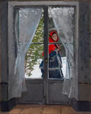 The Red Kerchief Portrait of Madame Monet by Claude Monet The Red Kerchief Portrait of Madame Monet by Claude Monet