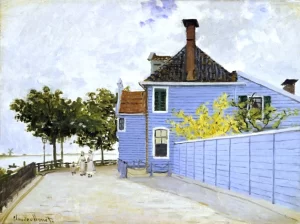 The Blue House, Zaandam by Claude Monet The Blue House, Zaandam by Claude Monet