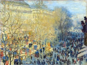 The Boulevard Des Capucines 1873 by Claude Monet