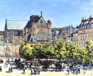 St. Germain L'auxerrois à Paris by Claude Monet