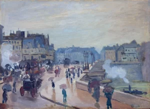 Le Pont Neuf 1873 by Claude Monet