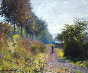 The Sheltered Path by Claude Monet The Sheltered Path by Claude Monet
