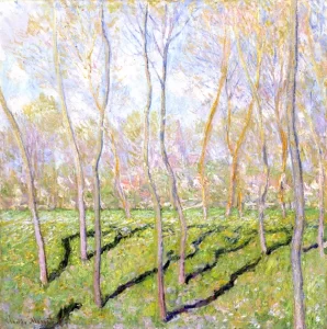 View of Bennecourt by Claude Monet View of Bennecourt by Claude Monet