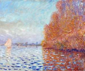 Argenteuil basin with a single sailboat 1874 by Claude Monet Argenteuil basin with a single sailboat 1874 by Claude Monet