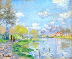 Spring By the Seine by Claude Monet