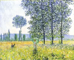 Sunlight Effect Under the Poplars, 1887 by Claude Monet Sunlight Effect Under the Poplars, 1887 by Claude Monet