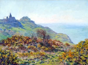 The Church at Varengeville and the Gorge of Les Moutiers, 1882 by Claude Monet The Church at Varengeville and the Gorge of Les Moutiers, 1882 by Claude Monet