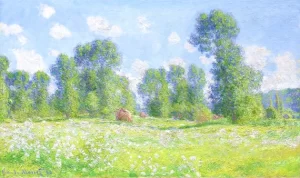 Meadow In Giverny, Spring Effect, 1890 by Claude Monet Meadow In Giverny, Spring Effect, 1890 by Claude Monet