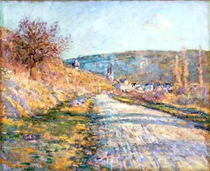 The Road To Vétheuil by Claude Monet The Road To Vétheuil by Claude Monet