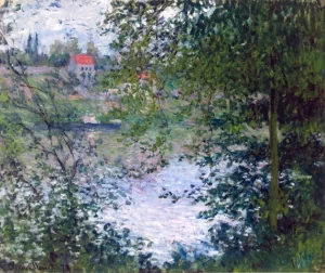 À Travers Les Arbres, Île De La Grande Jatte by Claude Monet À Travers Les Arbres, Île De La Grande Jatte by Claude Monet