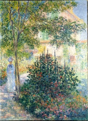 Camille Monet In the Garden at the House In Argenteuil, 1876 by Claude Monet Camille Monet In the Garden at the House In Argenteuil, 1876 by Claude Monet