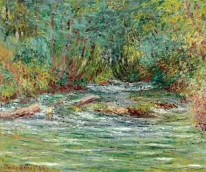 La Rivière De L'epte à Giverny, L'été by Claude Monet La Rivière De L'epte à Giverny, L'été by Claude Monet