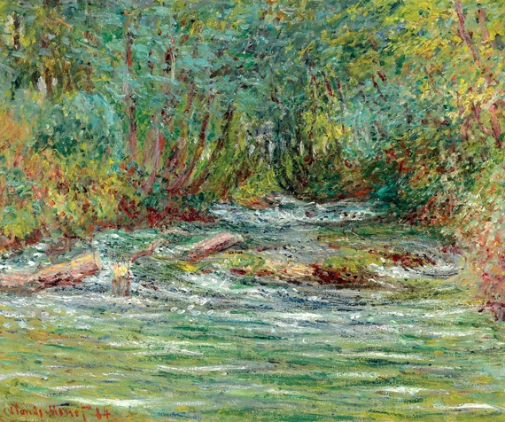 La Rivière De L’epte à Giverny, L’été by Claude Monet, oil painting reproduction on canvas La Rivière De L'epte à Giverny, L'été by Claude Monet