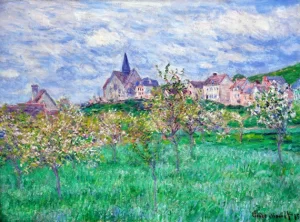Printemps à Giverny, Effet Du Matin by Claude Monet