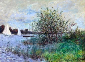 Les Bords De La Seine Près D’argenteuil by Claude Monet