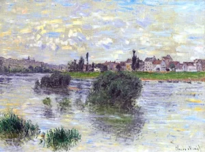 The Seine at Lavacourt, 1879 by Claude Monet