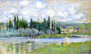 View of Vétheuil Sur Seine by Claude Monet
