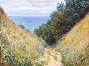 Road at La Cavée, Pourville by Claude Monet