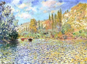 The Seine at Vetheuil by Claude Monet