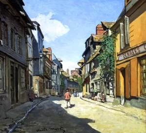 Rue De La Bavole, Honfleur by Claude Monet
