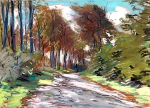 Chemin Creux, Effet De Lumière by Claude Monet