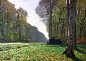 The Road To Bas-Breau, Fontainebleau by Claude Monet