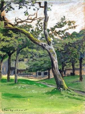 Ferme Normande Sous Les Arbres by Claude Monet