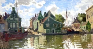 Canal à Zaandam by Claude Monet