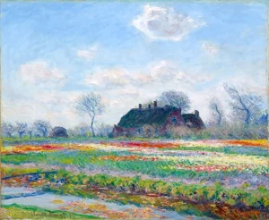 Tulip Fields at Sassenheim 1886 by Claude Monet