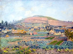 Le Mont Riboudet à Rouen Au Printemps by Claude Monet