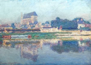 Église De Vernon, Soleil by Claude Monet