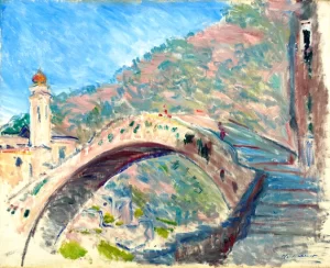 Bridge at Dolceacqua 1884 by Claude Monet Bridge at Dolceacqua 1884 by Claude Monet
