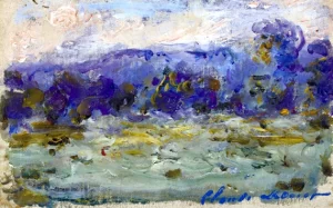 The Seine at Port-Villez, 1908-09 by Claude Monet
