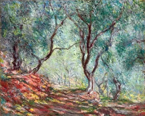 Bois D'oliviers Au Jardin Moreno by Claude Monet Bois D'oliviers Au Jardin Moreno by Claude Monet