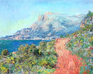 La Route Rouge Près De Menton by Claude Monet La Route Rouge Près De Menton by Claude Monet