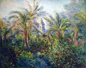 Garden In Bordighera, Morning Effect, 1884 by Claude Monet Garden In Bordighera, Morning Effect, 1884 by Claude Monet