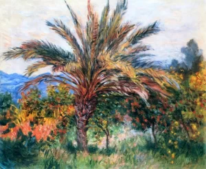 Palm Tree at Bordighera, 1884 by Claude Monet Palm Tree at Bordighera, 1884 by Claude Monet