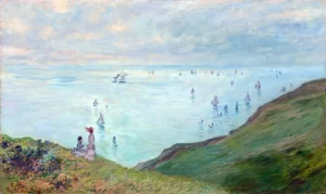 Cliffs at Pourville by Claude Monet Cliffs at Pourville by Claude Monet