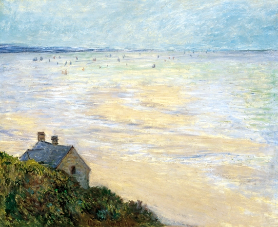 Hut In Trouville, Low Tide, the (1881) by Claude Monet
