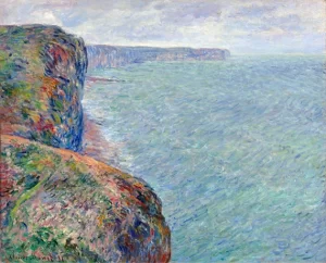 The Sea Seen From the Cliffs of Fecamp, 1881 by Claude Monet The Sea Seen From the Cliffs of Fecamp, 1881 by Claude Monet