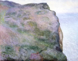 Cliff at Petit Ailly In Grey Weather, 1897 by Claude Monet Cliff at Petit Ailly In Grey Weather, 1897 by Claude Monet