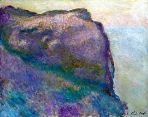 Sur La Falaise, Au Petit Ailly by Claude Monet Sur La Falaise, Au Petit Ailly by Claude Monet