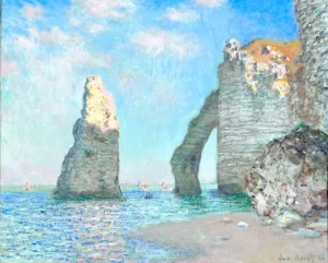 The Cliffs at Étretat 1885 by Claude Monet The Cliffs at Étretat 1885 by Claude Monet