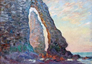 The Rock Needle Seen Through the Porte D'aval, 1886 by Claude Monet The Rock Needle Seen Through the Porte D'aval, 1886 by Claude Monet