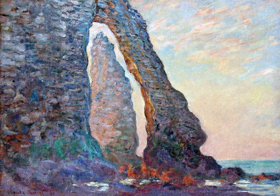 The Rock Needle Seen Through the Porte D'aval, 1886 by Claude Monet