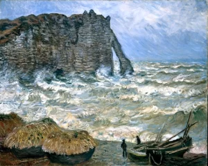 Agitated Sea at Etretat by Claude Monet Agitated Sea at Etretat by Claude Monet