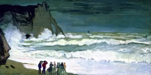 Big Sea In Étretat by Claude Monet Big Sea In Étretat by Claude Monet