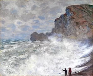 Rough Weather at Étretat by Claude Monet Rough Weather at Étretat by Claude Monet