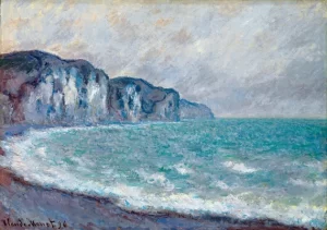 Cliff at Pourville, 1896 by Claude Monet Cliff at Pourville, 1896 by Claude Monet
