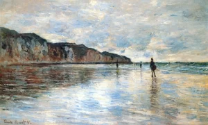 Low Tide at Pourville, 1882 by Claude Monet Low Tide at Pourville, 1882 by Claude Monet